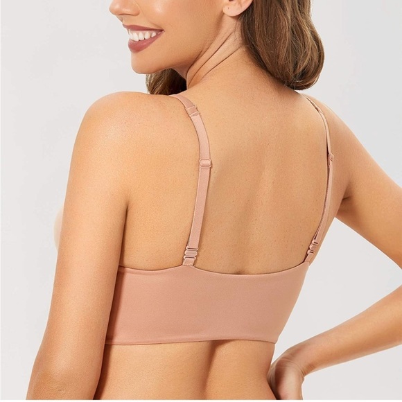 🆕 Push Up Bra Wireless Padded No Underwire Bralettes Lace Plunge Bras - Picture 2 of 3